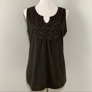 EDDIE BAUER Embroidered Cotton Top